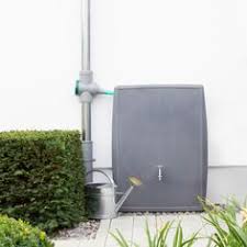 Regentonne Eckig Concrete 200 Liter Grau Regentonne Eckig Regentonne Regenwassertonne