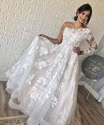 2015 wedding dresses wedding attire bridal dresses wedding gowns wedding dress sleeves long sleeve wedding sleeve dresses perfect our love of long sleeve wedding dresses is only increasing it seems, so today i am sharing 30 of the most exquisite & elegant from the latest collections. Elegant One Shoulder Country Wedding Dresses Long Sleeve Silver White Bridal Gowns Saudi Arabic Sweep Train Lace Plus Size Brida Gowns Long Wedding Dresses White Bridal Gown A Line Bridal Gowns
