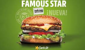 Restaurants carl's jr thickburgers & sandwichesfamous star® with cheese. Carl S Jr Debuts Meatless Famous Star Burger In Spain Vegnews