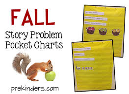 math story pocket chart for fall prekinders