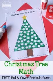 *colorful christmas lights (practice reading color words). Roll And Cover Christmas Math For Preschoolers