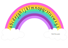 Contains upper case, lower case, numbers, and some symbols. Alphabet Rainbow Lower Case Alphabet Montessori Font Printable Teaching Resources Print Play Learn