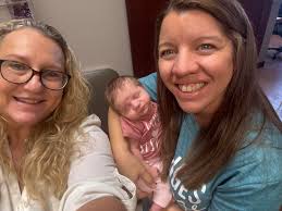 This patient's first baby was born by C-section. Then she had 9  miscarriages in a row. We found she had PCOS and also had an isthomocele  which Dr Puthoff at @veritasfertility repaired.