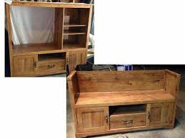 Bench From Entertainment Center Repurposed Furniture Diy Furniture Chair Diy Furniture