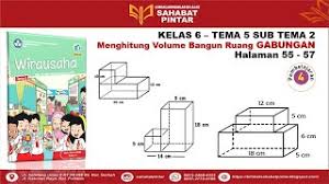 Jun 17, 2020 · jadi besar volume gabungan kubus dan balok tesebut adalah = v kubus + v balok = 1.000 + 2.400 = 3.400 cm 3. Menghitung Volume Bangun Ruang Gabungan Balok Dan Kubus Kelas 6 Tema 5 Subtema 2 Youtube