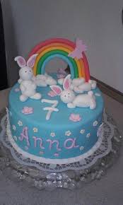 Fondant Torte Regenbogen Hasen Motivtorte Geburtstag Hase Geburtstag Kindergeburtstagskuchen