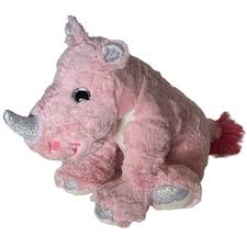 Fiesta Toys Cotton Candy Cuties Ultra Plush Pink Rhino 10 inch Stuffed  Animal