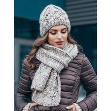 Hat Scarf Women Knit Hat Scarf Set Womens Wool Hat Set Cold Etsy Womens Scarves Cold Weather Outfits Casual Women Beanie