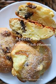 Apfelkekse Mit Rosinen Soft Pflaumen Einfaches Leckeres Rezept Rezept Lecker Rezepte Apfelkekse