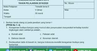 Halaman 124 warga desa cinta damai bergotong royong membuat tempat pembuangan sampah. Soal Pat Ukk Kelas 5 Tema 8 Kurikulum 2013 Semester 2 Guru Maju