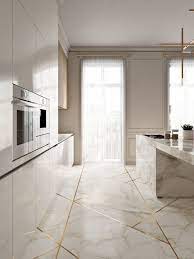 This kitchen designed by etc.etera features edgy concrete floors, a retro. 20 Sleek And Stylish Modern Kitchens Marble Kitchen Island Elegant Kitchens Modern Kitchen Design