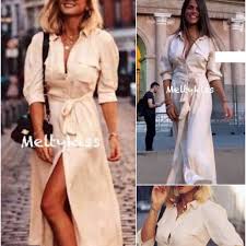 Zara Dresses Nwt Zara Stone Satin Shirt Dress Belted Szxs Poshmark Shop from the world's largest selection and best deals for zara white shirt dresses for women. nwt zara stone satin shirt dress belted sz xs