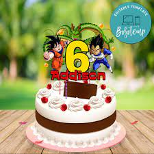 Check spelling or type a new query. Dragon Ball Z Birthday Cake Topper Template Printable Diy Bobotemp