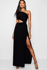 Maxi Abito Monospalla Con Cintura Boohoo Maxi Abiti Abito Monospalla Stile Di Moda
