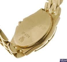 Womens quartz watch, analog display and leather strap pc107572f01. Lot 237 240103980 An 18k Gold Quartz Lady S Pierre Cardin Bracelet Watch