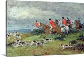 Fox Hunting in Surrey, 19th century ...