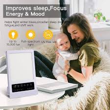 Shop 2 In 1 Sad Light Therapy Sleep Aid Device Seasonal Disorder Phototherapy Lamp Blue M Overstock 32216794