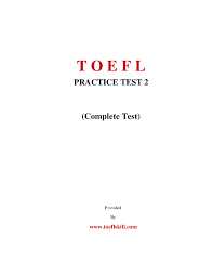 Pdf T O E F L Practice Test 2 Complete Test Dodi Darmawan Academia Edu