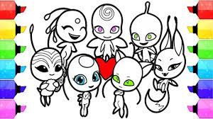 A large collection of coloring pages, where you can choose your favorite images, print them or download them. Miraculous Ladybug Coloring Pages Season 2 Kwami How To Draw And Color Kwami Tikki Plagg Trixx Youtube