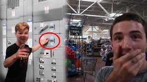 SHUTTING OFF ALL THE LIGHTS IN WALMART!, This was crazy! I could not  believe he shut off every light in the store!