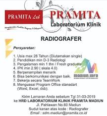 Lowongan pt kimia farma posisi : Lowongan Kerja Radiografer Klinik