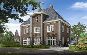 Een Ruime Villa Met Veel Klassieke Details Deze Hoogbouwwoning Model Mont Blanc Is Een Statig Herenhuis Met Aan De Binnenzijde R Droomhuis Herenhuis Huizen