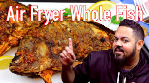 Spray with coconut oil to get it crispy. Air Fryer Whole Fish Whole Fish In The Air Fryer Youtube