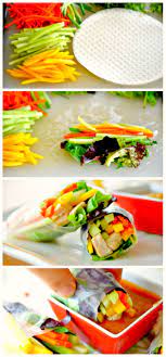 Fresh Spring Rolls How To Make Rice Paper Spring Rolls Healthy Recipes Food Cooking Recipes