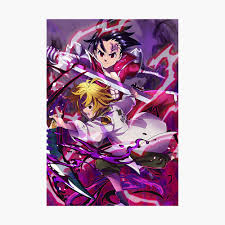 Seven Deadly Sins Zeldris And Meliodas Poster By Pokianne Redbubble ** after he's ousted from spoiler:zeldris and is on his last legs, he has the gall to as a matter of fact, one point of the flashback depicts the ten commandments themselves more like. redbubble