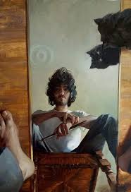 Self Portrait Time With My Boy Kompot By Zingfried Alexandre Claire 50 70 Cm Oil On Cardboard Self Portrait Art Portrait Painting Self Portrait Drawing