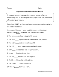 7 Worksheet To Show Possession Apostrophe In 2020 Possessive Nouns Singular Possessive Nouns Possessive Nouns Worksheets