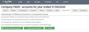 Free company information from companies house including registered office address, filing history, accounts, annual return, officers, charges, business activity. Submitting Accounts To Companies House Taxfiler
