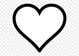 Download Png Black And White Heart Png Gif Base Heart outline emoji rubber stamp | heart outline, heart. download png black and white heart