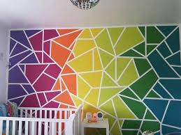 Alive Rainbow Wall Painting Idea For Kids Teenagers Baby Room Ideas Alive Baby Idea Ideas In 2020 Wall Paint Designs Diy Wall Painting Bedroom Wall Paint