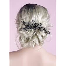 Therefore, trying to find a black updo that works equally well with … Amazon Com Anglacesmade Bridal Black Hair Comb Crystal Hair Crown Black Beaded Prom Party Festival Wedding Hair Accessories For Women And Girls Beauty