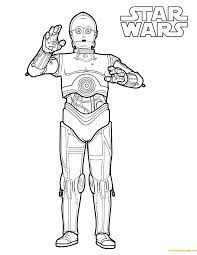 High quality free printable coloring, drawing, painting pages here for boys, girls, children. C 3po Coloring Pages Coloring Home