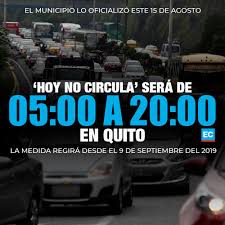 Hoy no circula es un programa vehicular con el fin de reducir la contaminación atmosférica, aplicado en las delegaciones de la ciudad de méxico y en 18 municipios del estado de méxico. Que Vehiculos Estan Exentos Del Hoy No Circula En Quito El Comercio