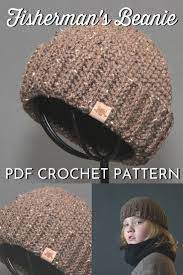Men S Hat Patterns Mens Beanie Crochet Pattern Crochet Hats Free Pattern Crochet Mens Hat