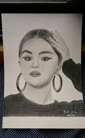 I made dis drawing of Selena Quintan. i hope you like it.