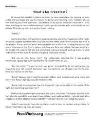 Comprehension tasks check general and detailed understanding. Readworks What S For Breakfast Answers Fill Out And Sign Printable Pdf Template Signnow