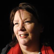 'Jongerius vrouw die haar mannetje staat'