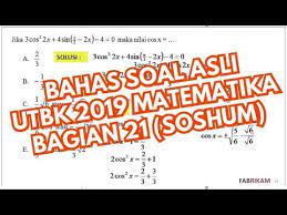 Über 80% neue produkte zum festpreis. Bahas Soal Asli Matematika Soshum Utbk 2019 Bagian 21 Youtube