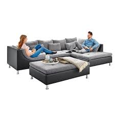 Neues angebotgartenmöbel garnitur gartentisch sitzgruppe ecksofa lounge sessel schwarz. Garnitur Herford Stoffbezug Anthrazit Ca 326 X 213 Cm Von Ansehen