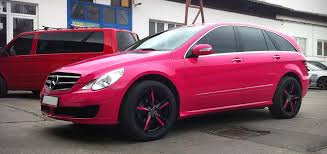 Mercedes Benz R Klasse Pink Wrap Mercedes Benz Benz Car Door