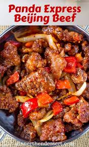 Panda Express Beijing Beef Is An Awesome Copycat Of The Original With Crispy Strips Of Marinated Beef Bell Pepp Cooking Chinese Food Beijing Beef Asian Dishes