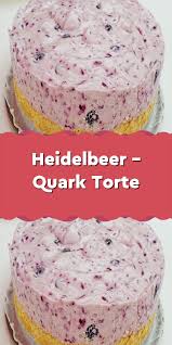 Heidelbeer Quark Torte Leckerekuchen Zutaten 100 G Butter 230 G Loffelbiskuits 8 Blatt Gelatine Weiss Cake Recipes Easy Homemade Easy Cake Recipes Cake