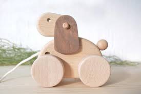 Marche Traction Animaux En Bois Jouets Pour Les Tout Petits Et Enfants Cadeau De Noel Fabrique En Bois De Haute Qualite Co Wooden Animals Wood Toys Ideal Toys