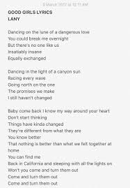 Lany Phl Mama S Boy On Twitter Good Girls Lyrics Lany lany phl mama s boy on twitter good