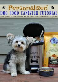 Ad It S No Secret That My Pup Is An Important Part Of The Family So Of Course He Needs His Own Dog Food Canisters Dog Food Recipes Grain Free Dog