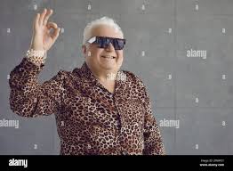 Grandpa gesture okay old man hi-res stock photography and images - Alamy